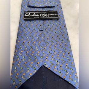 Salvatore Ferragamo Ladybug Blue Tie
